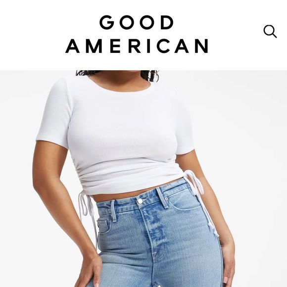 New Never Been Worn Good American Jean: good curve straight, indigo 248, size 8 - Picture 2 of 2